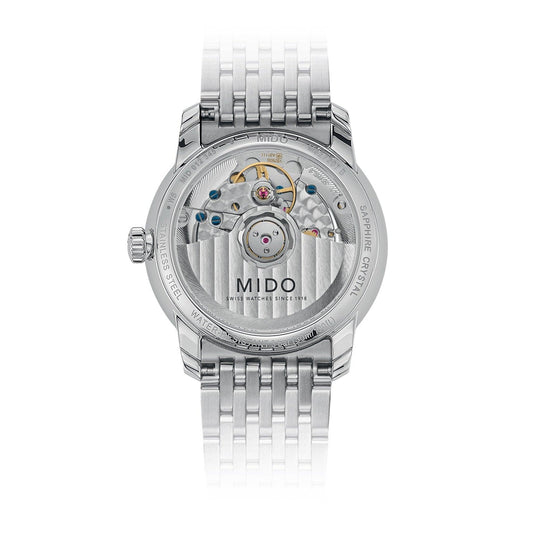 Mido Uhr Baroncelli Heritage Lady 33mm weiß Automatik Stahl M027.207.11.016.00