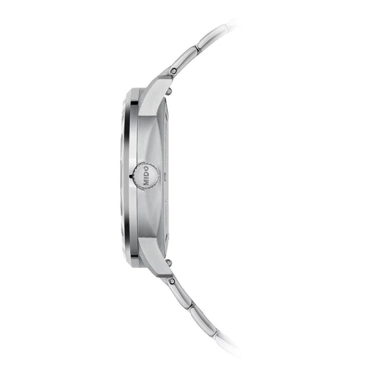 Mido Uhr Commander Lady 35mm Perlmutt Diamanten Automatik Stahl M021.207.11.106.00