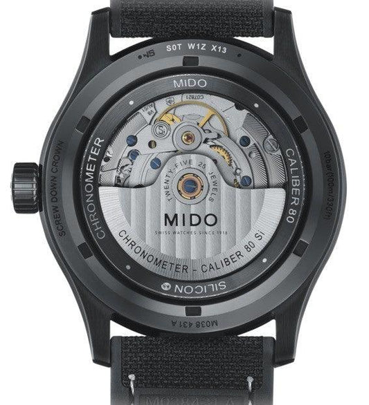 Mido Uhr Multifort Chronometer 1 COSC 42mm Schwarz Automatik Stahl PVD-Finish Schwarz M038.431.37.051.00