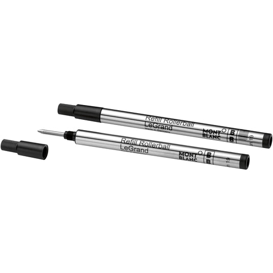 Montblanc 2 Rollerball-Minen LeGrand Broad Mystery Black Schwarz 128226