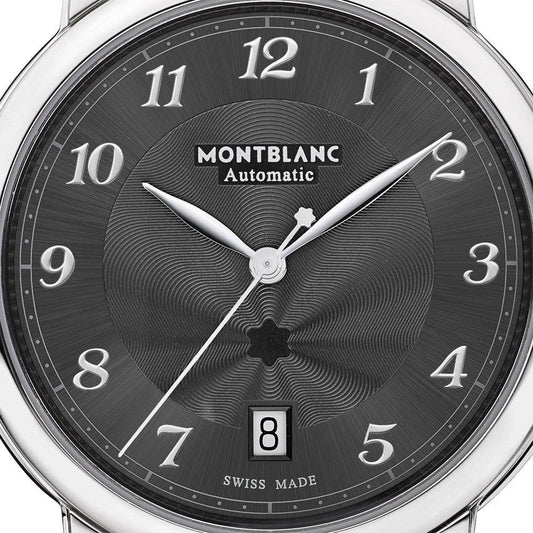 Montblanc Uhr Star Legacy Date 39mm Grau Automatik Stahl 118517
