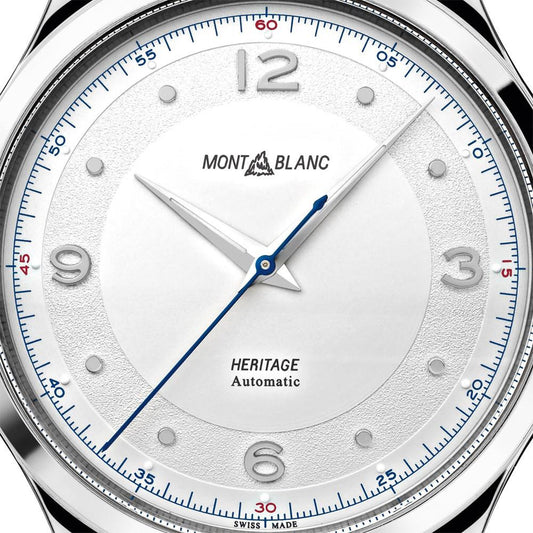 Montblanc Herrenuhr Heritage Automatic 40mm Alligator grau 119943