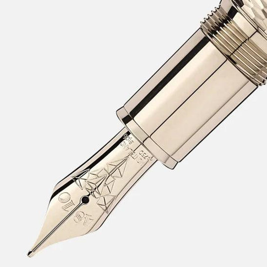 Montblanc Füllfederhalter Meisterstück Geometry Solitaire LeGrand goldfarbene Veredelung markant M 118101