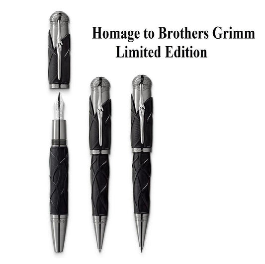Montblanc Set 3 Schreibgeräte Writers Edition 2022 Brüder Grimm (Füllfederhalter + Roller + Kugelschreiber) Limitierte Edition 128367