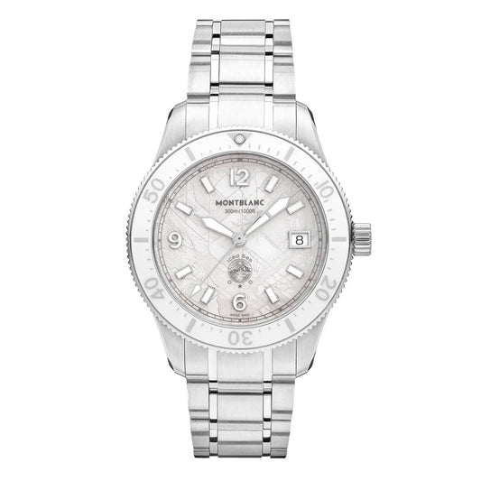 Montblanc Iced Sea Automatic Date 0 Oxygen 38mm weiß Automatik Stahl 134024