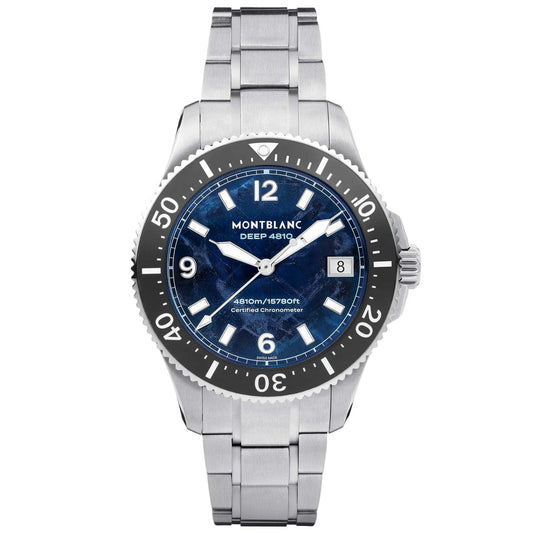 Montblanc Iced Sea 0 Oxygen Deep 4810 Uhr 43mm blau Automatik Titan 135634