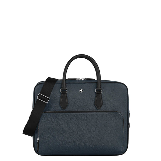 Montblanc Dokumententasche mittel Sartorial Tweed Blau 220332