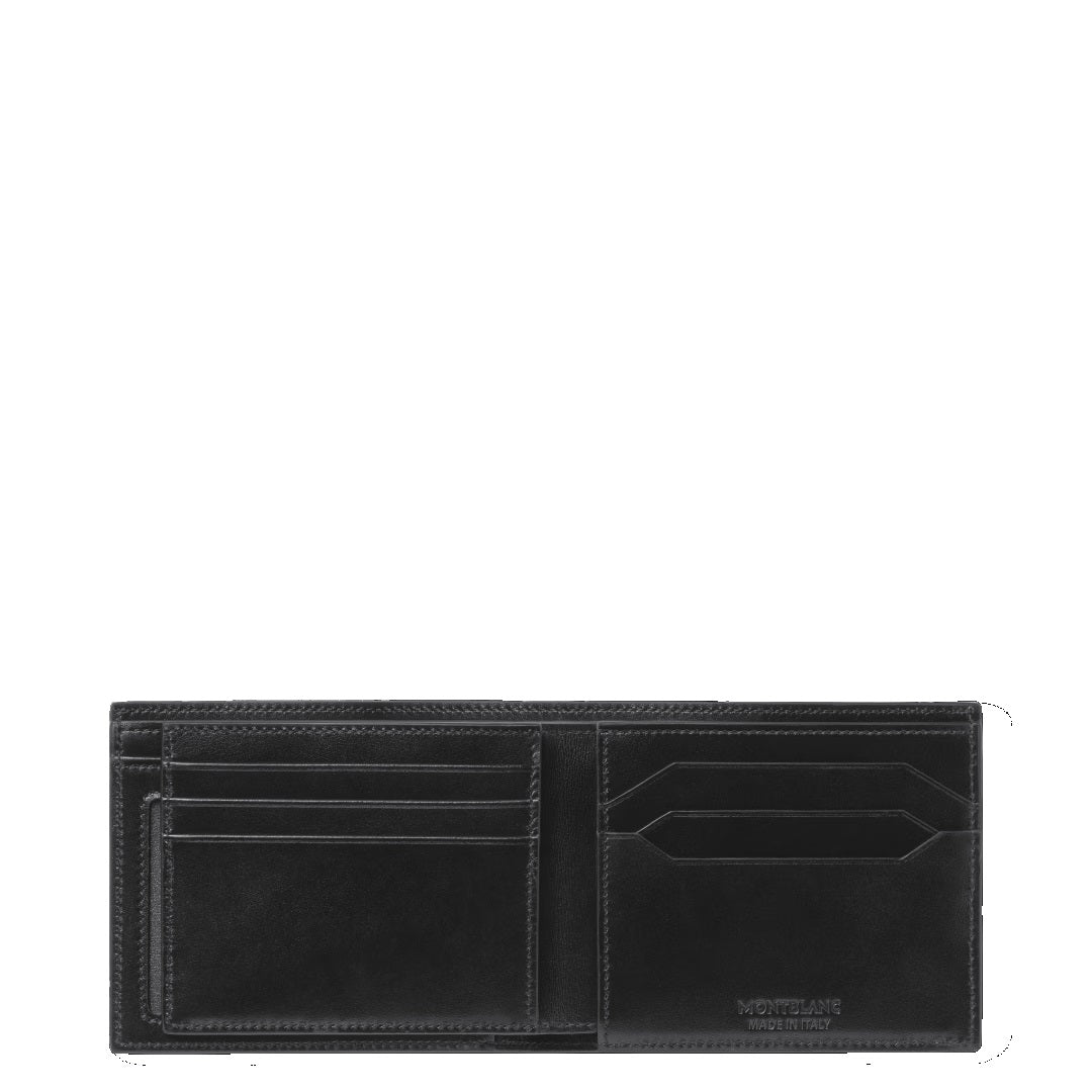 Montblanc Meisterstück Portemonnaie 6 Fächer mit 2 Sichtfenstern schwarz 198314