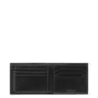 Montblanc Meisterstück Portemonnaie 6 Fächer mit 2 Sichtfenstern schwarz 198314