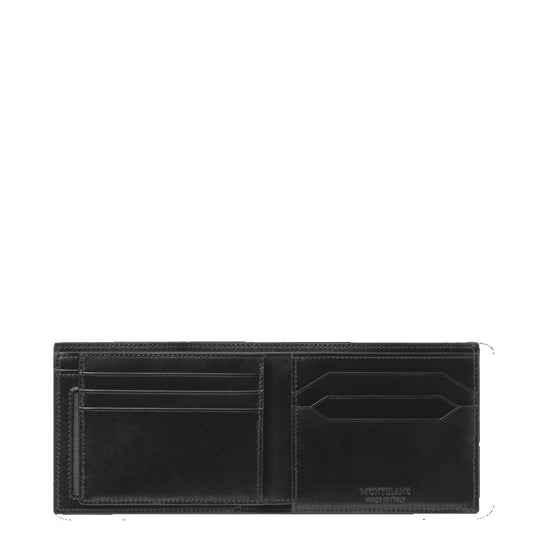 Montblanc Meisterstück Portemonnaie 6 Fächer mit 2 Sichtfenstern schwarz 198314