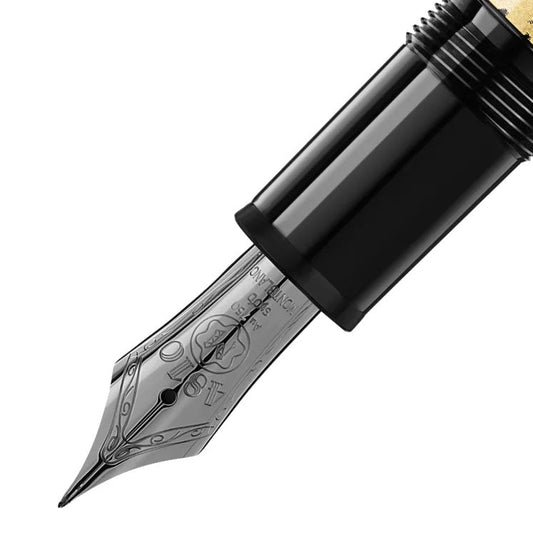 Montblanc Füllfederhalter Meisterstück Solitaire Calligraphy Blattgold Feder M 119688