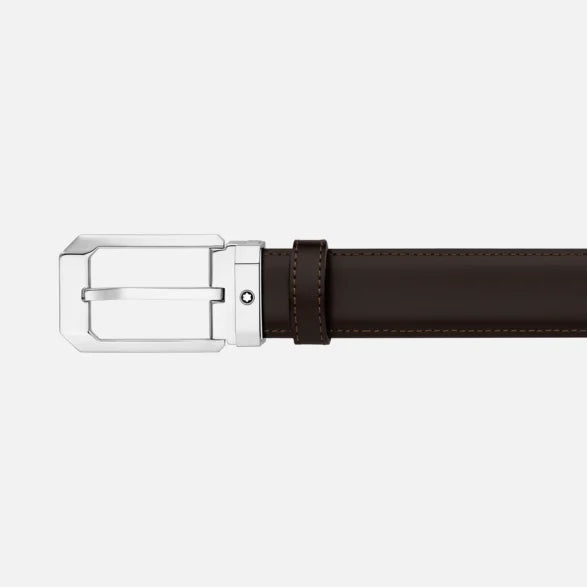 Montblanc wendbarer Gürtel aus Leder schwarz/braun 30 mm 116579