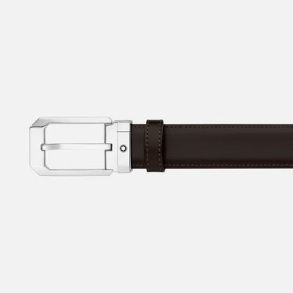 Montblanc wendbarer Gürtel aus Leder schwarz/braun 30 mm 116579