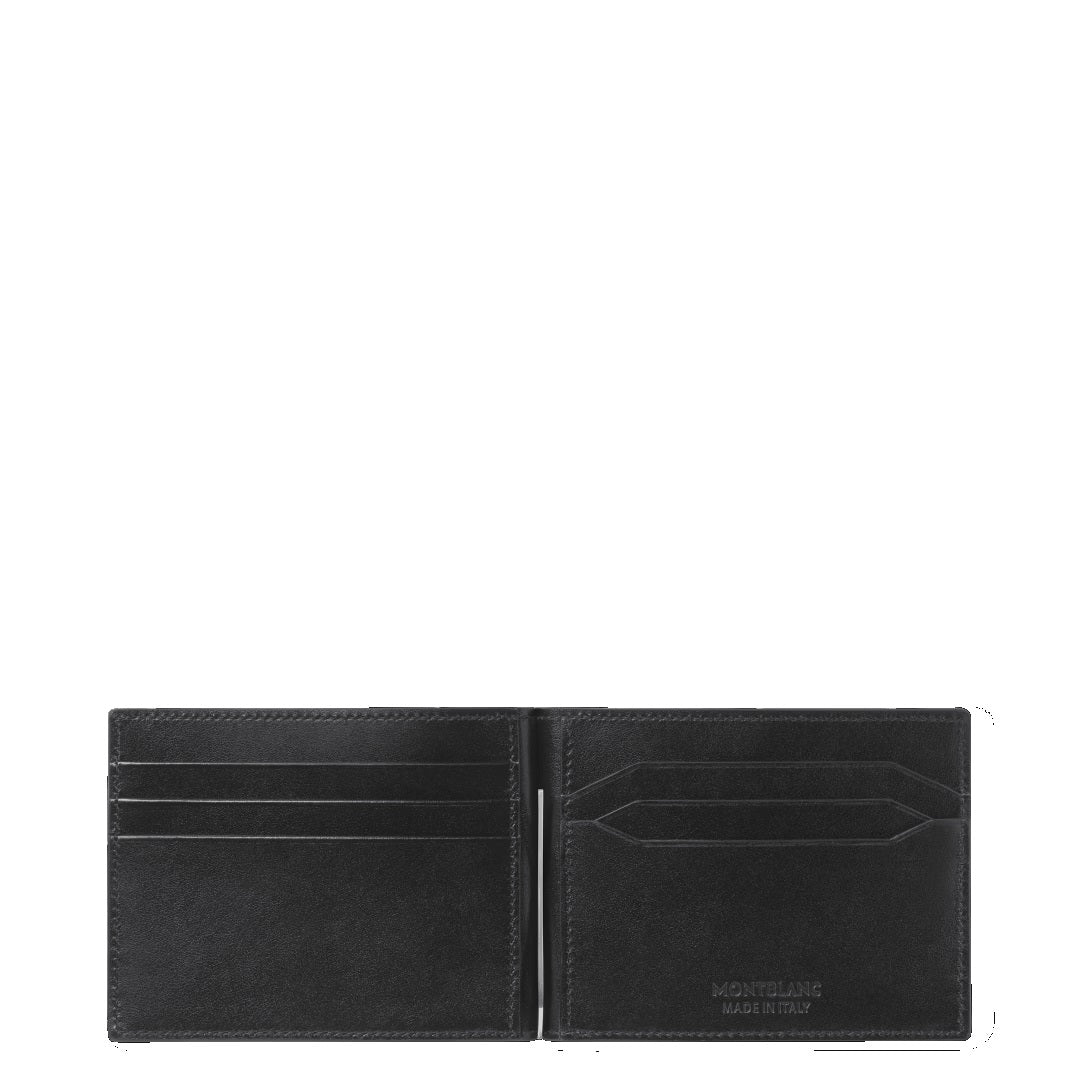 Montblanc Meisterstück Brieftasche mit 6 Kartenfächern und Geldklammer schwarz 198313