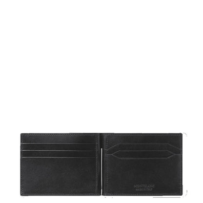 Montblanc Meisterstück Brieftasche mit 6 Kartenfächern und Geldklammer schwarz 198313
