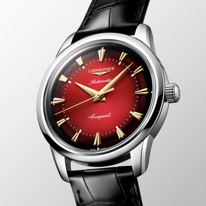 Longines Uhr Conquest Heritage Year of the Snake Edition 40mm Rot Automatik Stahl L1.651.4.09.2