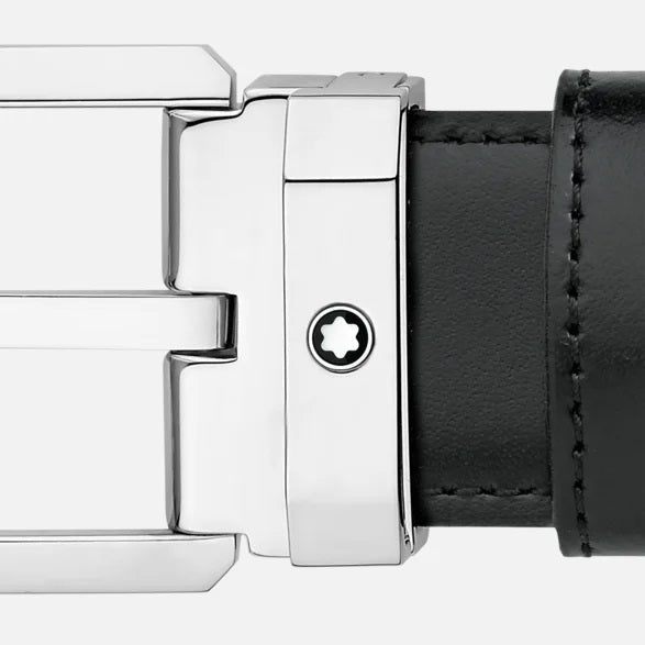 Montblanc wendbarer Gürtel aus Leder schwarz/braun 30 mm 116579