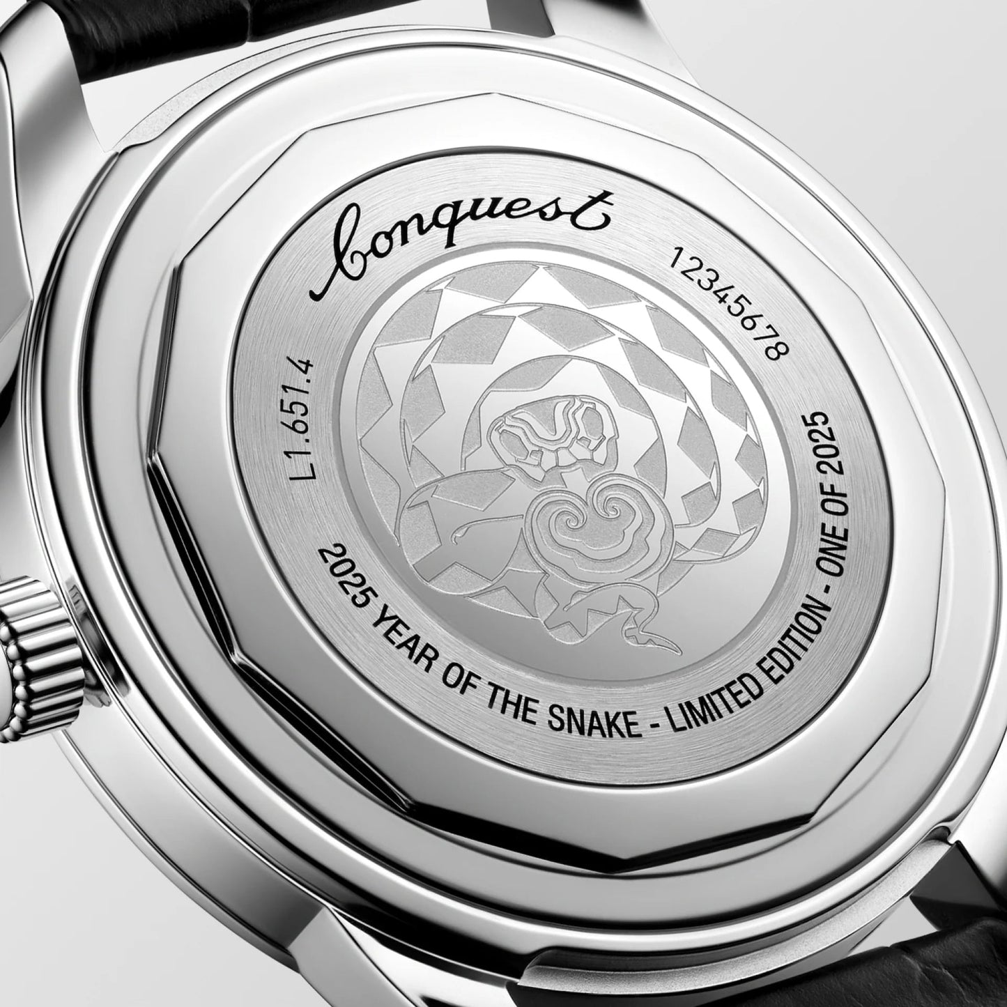 Longines Uhr Conquest Heritage Year of the Snake Edition 40mm Rot Automatik Stahl L1.651.4.09.2