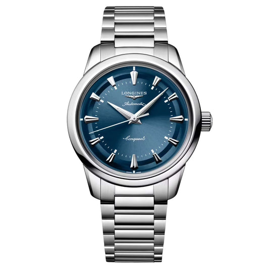 Longines Uhr Conquest Heritage 38mm blau Automatik Stahl L1.649.4.92.6