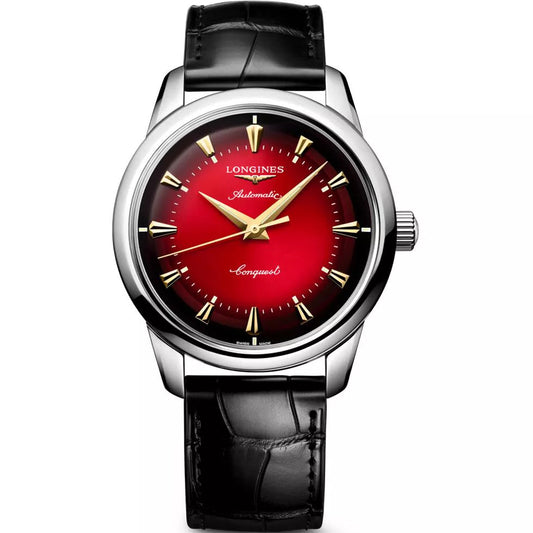 Longines Uhr Conquest Heritage Year of the Snake Edition 40mm Rot Automatik Stahl L1.651.4.09.2
