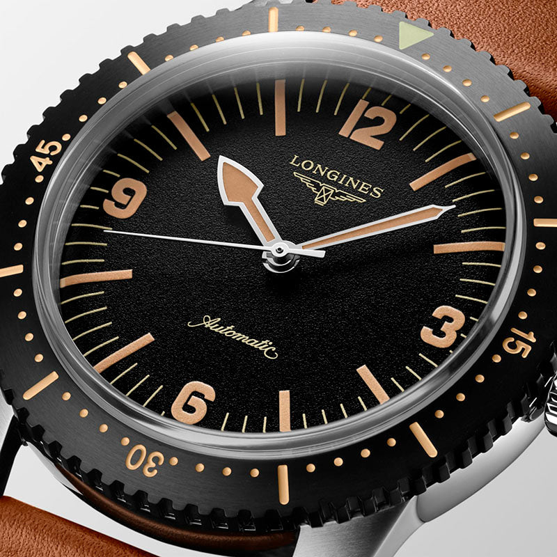 Longines Herrenuhr The Longines Skin Diver Watch 42mm Edelstahl Automatik L2.822.4.56.2