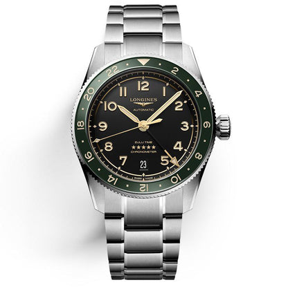 Longines Uhr Spirit Zulu Time 39mm Anthrazit Automatik Stahl L3.802.4.63.6