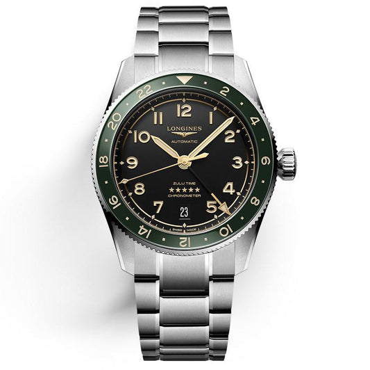 Longines Uhr Spirit Zulu Time 39mm Anthrazit Automatik Stahl L3.802.4.63.6