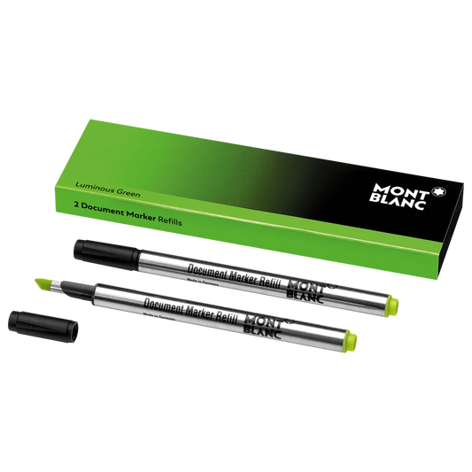Montblanc 2 Nachfüllungen für Textmarker Luminous Green Dokumentenmarker 128253