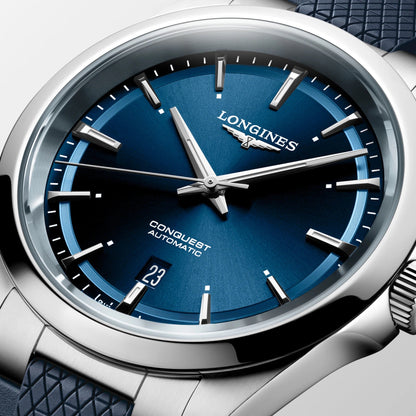 Longines Uhr Conquest 41mm blau Automatik Stahl L3.830.4.92.9