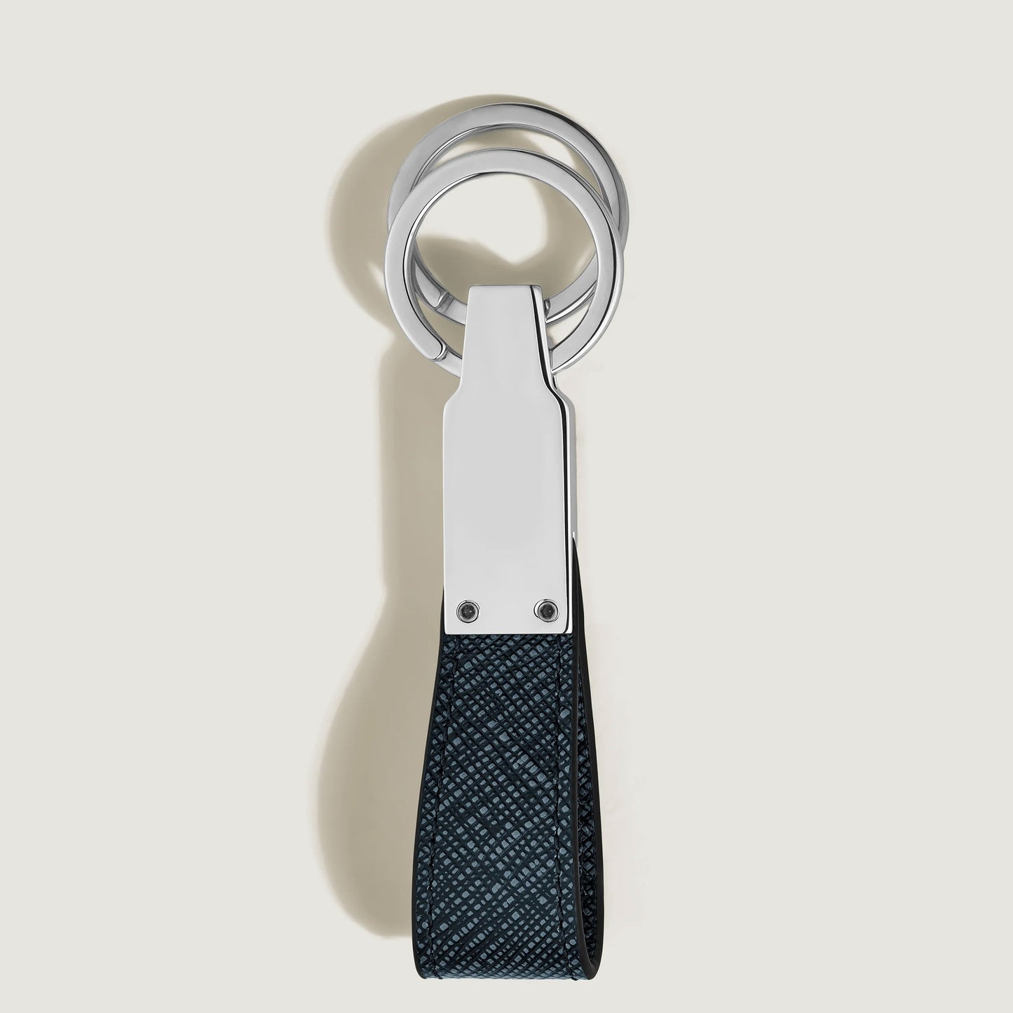 Montblanc Schlüsselanhänger mit Schlaufe Sartorial Tweed Blau 220397