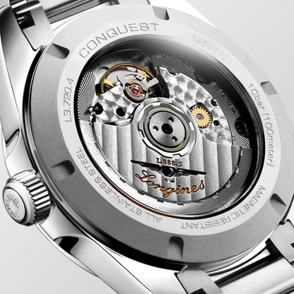 Longines Uhr Conquest 38mm Silber Automatik Stahl L3.720.4.72.6