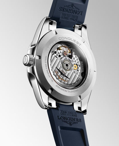 Longines Uhr Conquest 41mm blau Automatik Stahl L3.830.4.92.9