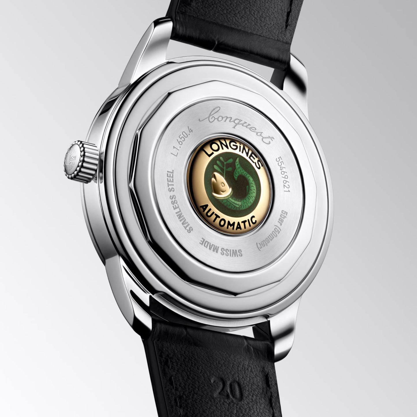Longines Uhr Conquest Heritage 40mm grün Automatik Stahl L1.650.4.02.2