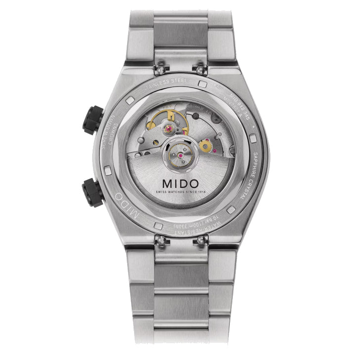 Mido Uhr Multifort 8 Two Crowns 38,4 x 40mm Schwarz Automatik Stahl M047.507.11.051.00