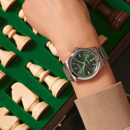 Longines Uhr Conquest 2023 41mm grün Stahl Automatik L3.830.4.02.6