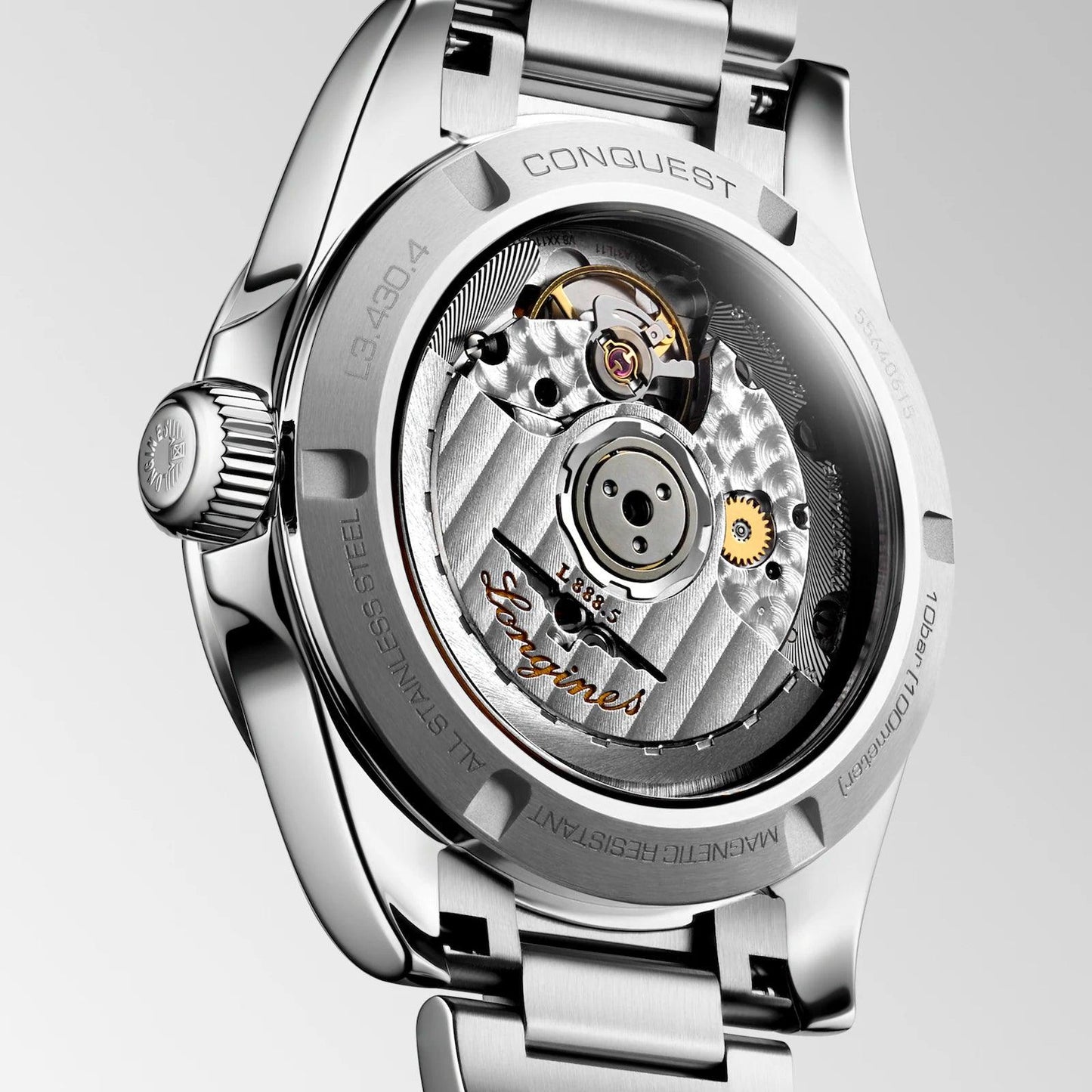 Longines Armbanduhr Conquest 2023 34mm Silber Automatik Edelstahl L3.430.4.72.6
