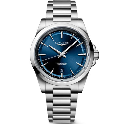 Longines Uhr Conquest 2023 41mm blau automatisch Stahl L3.830.4.92.6
