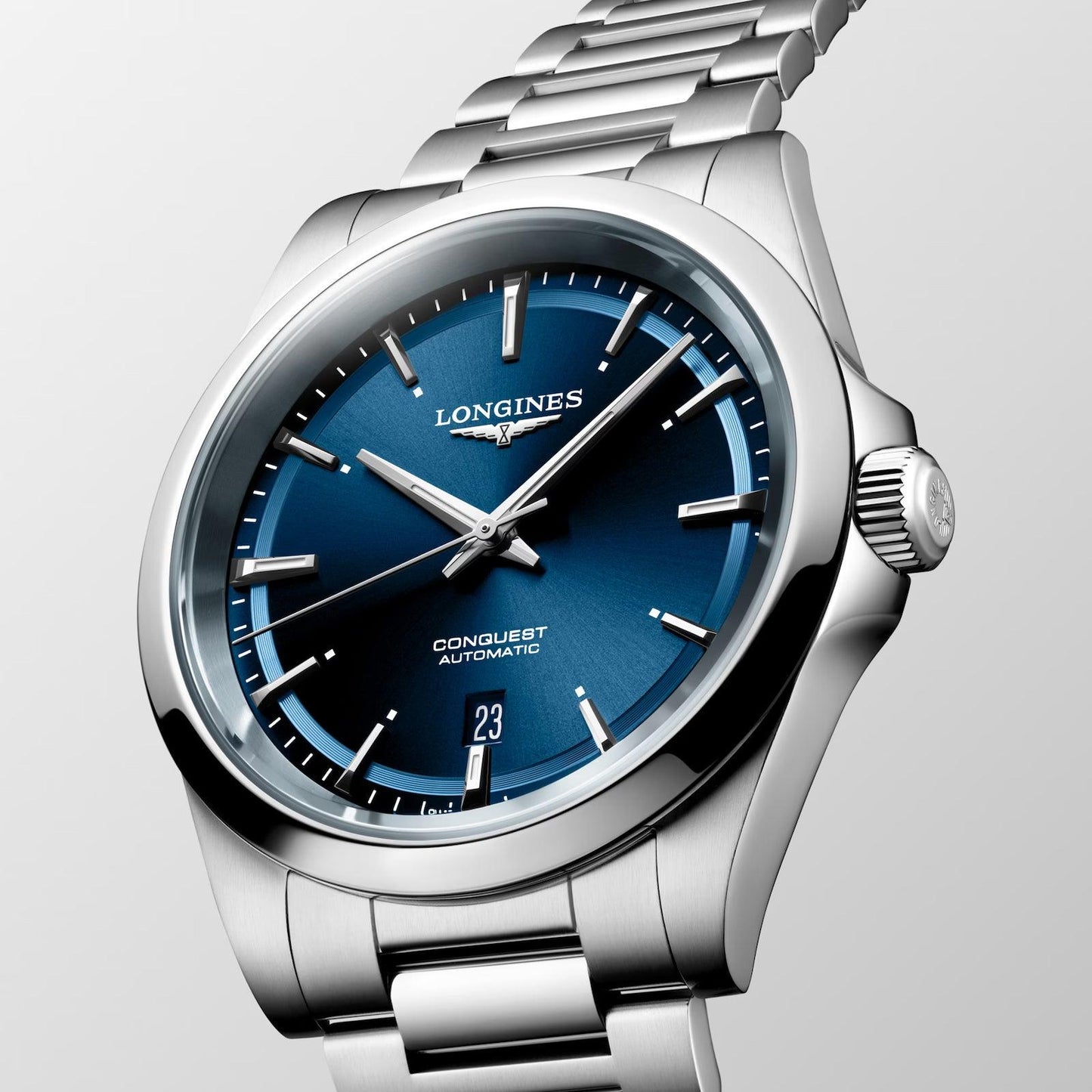 Longines Uhr Conquest 2023 41mm blau automatisch Stahl L3.830.4.92.6