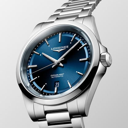 Longines Uhr Conquest 2023 41mm blau automatisch Stahl L3.830.4.92.6