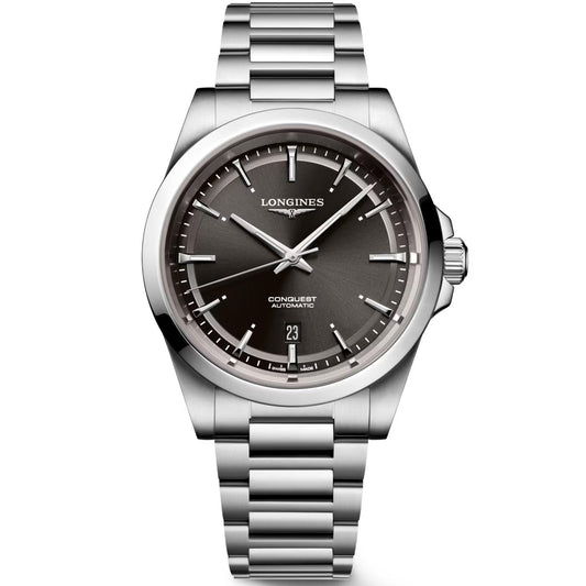 Longines Uhr Conquest 2023 41mm schwarz Stahl Automatik L3.830.4.52.6