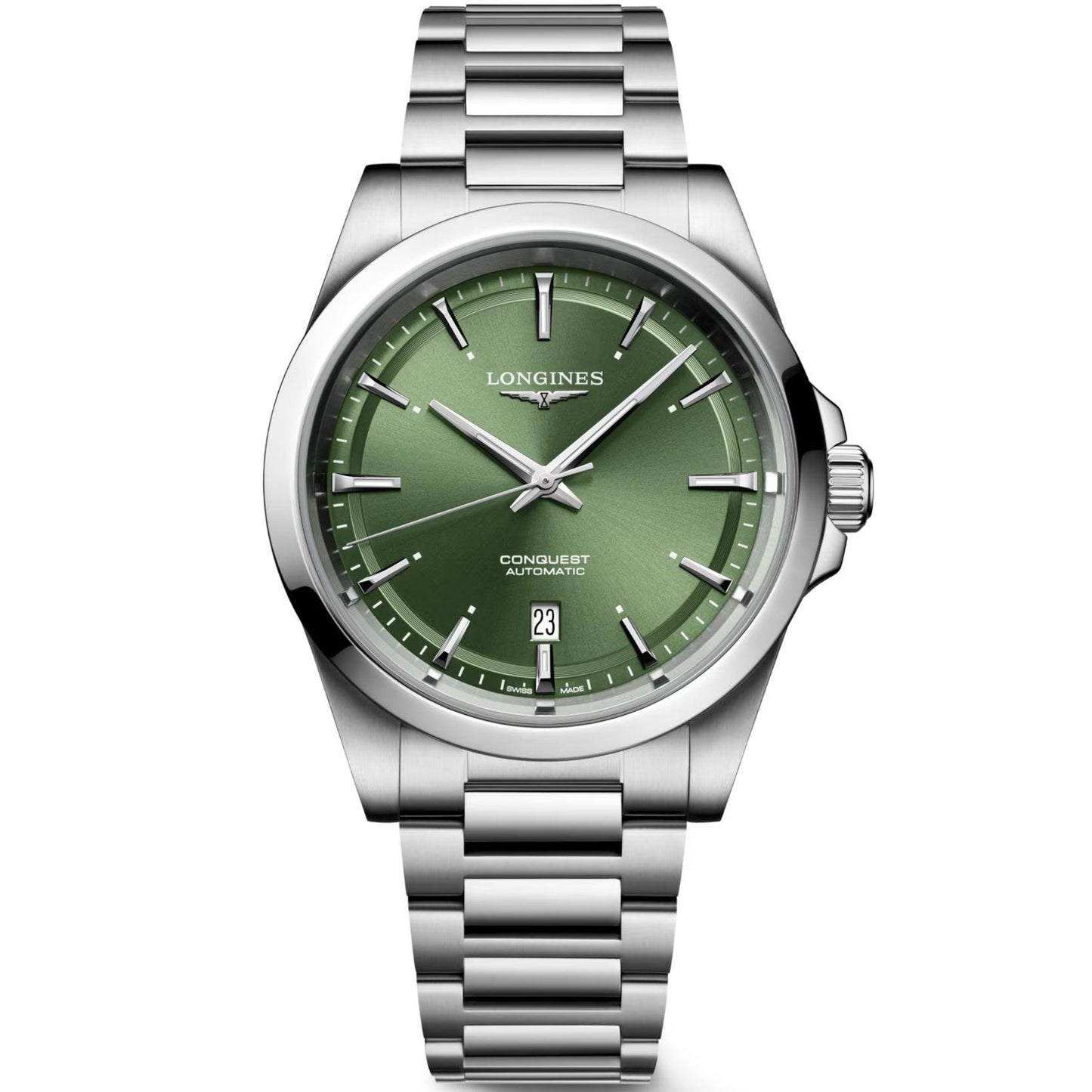 Longines Uhr Conquest 2023 41mm grün Stahl Automatik L3.830.4.02.6