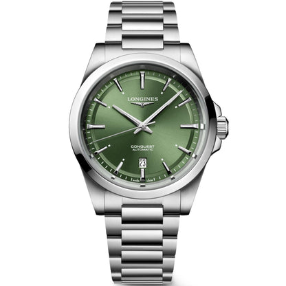 Longines Uhr Conquest 2023 41mm grün Stahl Automatik L3.830.4.02.6
