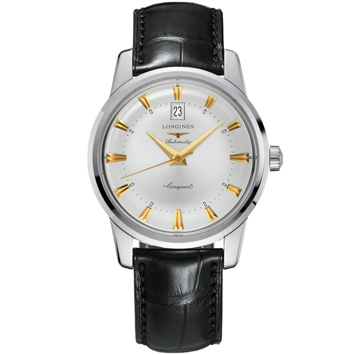 Longines Uhr Conquest Heritage 40mm Silber Automatik Stahl L1.645.4.75.4