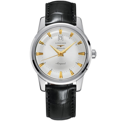 Longines Uhr Conquest Heritage 40mm Silber Automatik Stahl L1.645.4.75.4