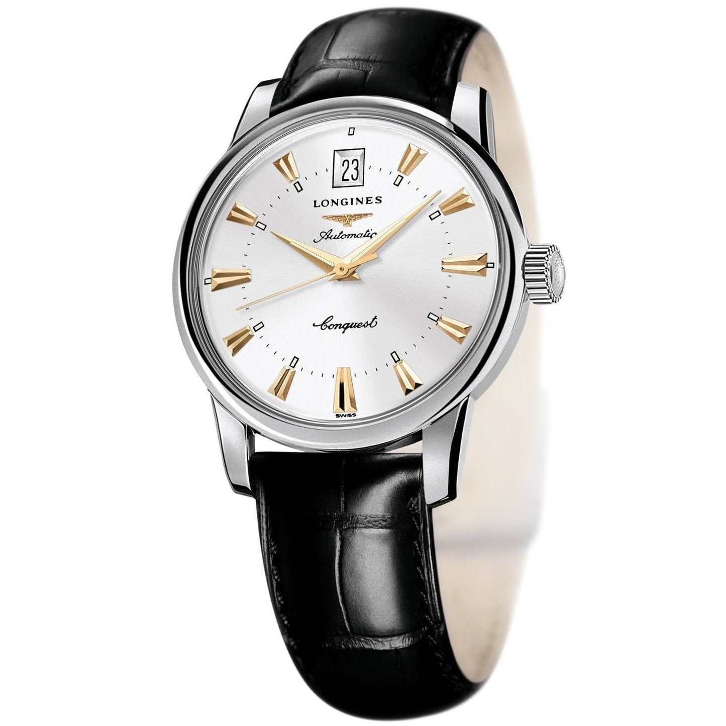 Longines Uhr Conquest Heritage 40mm Silber Automatik Stahl L1.645.4.75.4