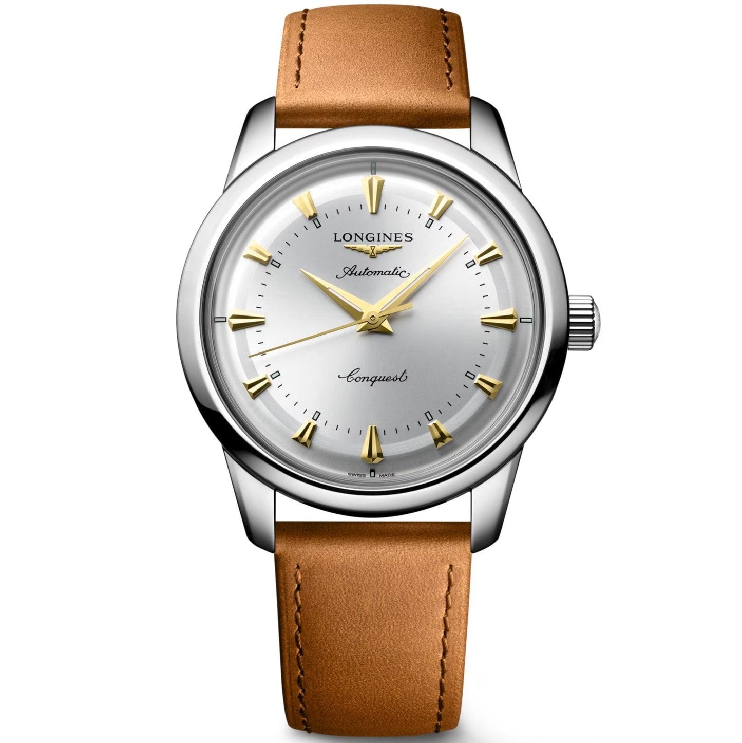 Longines Uhr Conquest Heritage 40mm silber automatisch Stahl L1.650.4.72.2