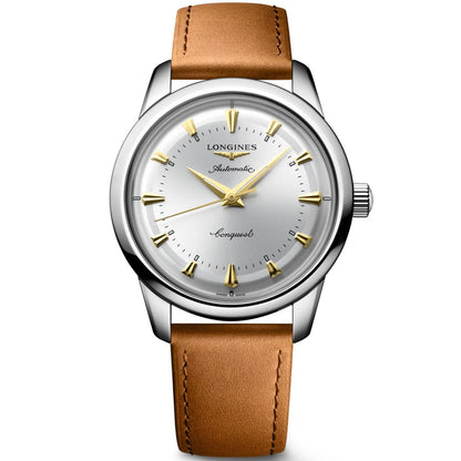 Longines Uhr Conquest Heritage 40mm silber automatisch Stahl L1.650.4.72.2