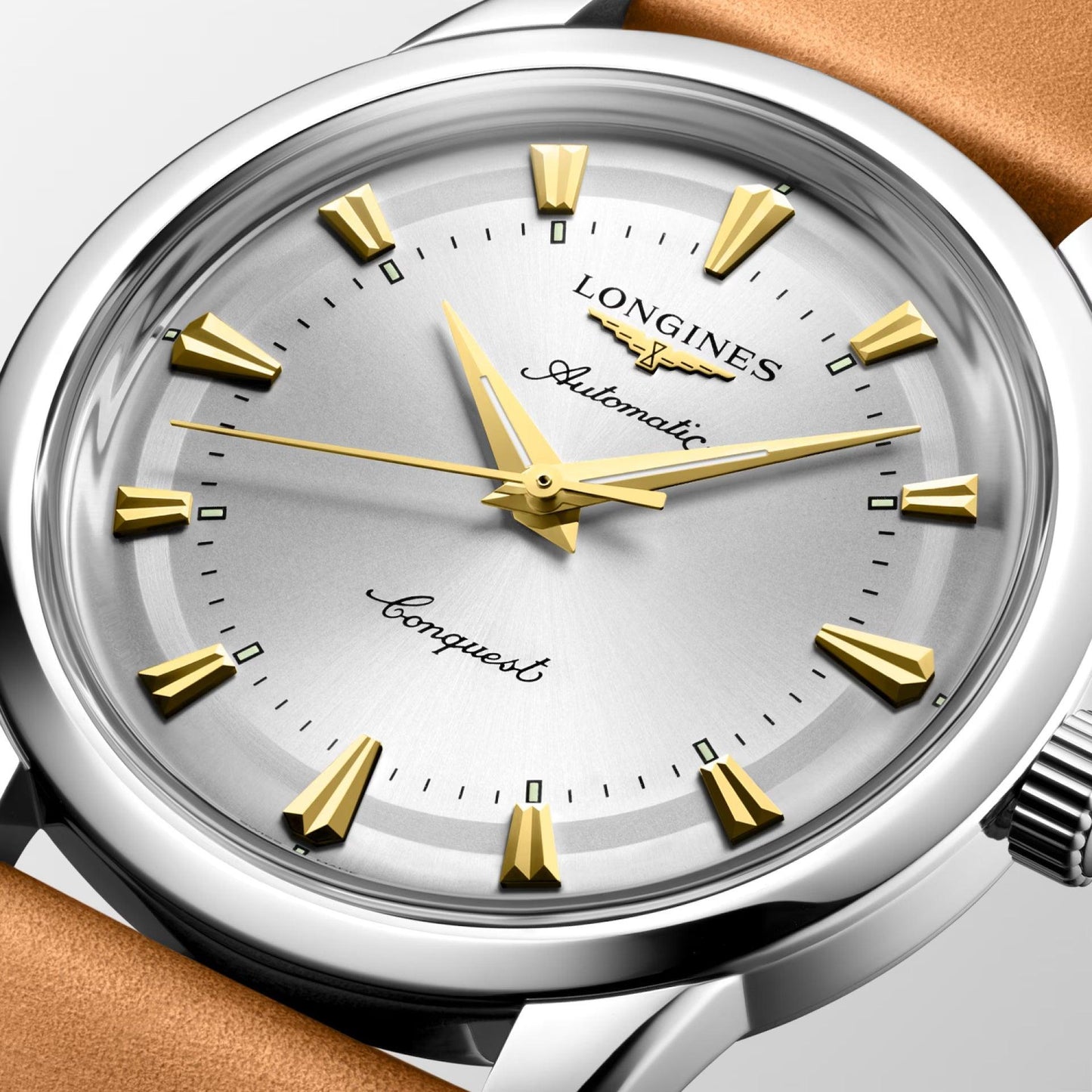 Longines Uhr Conquest Heritage 40mm silber automatisch Stahl L1.650.4.72.2