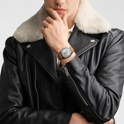 Longines Uhr Conquest Heritage 40mm silber automatisch Stahl L1.650.4.72.2