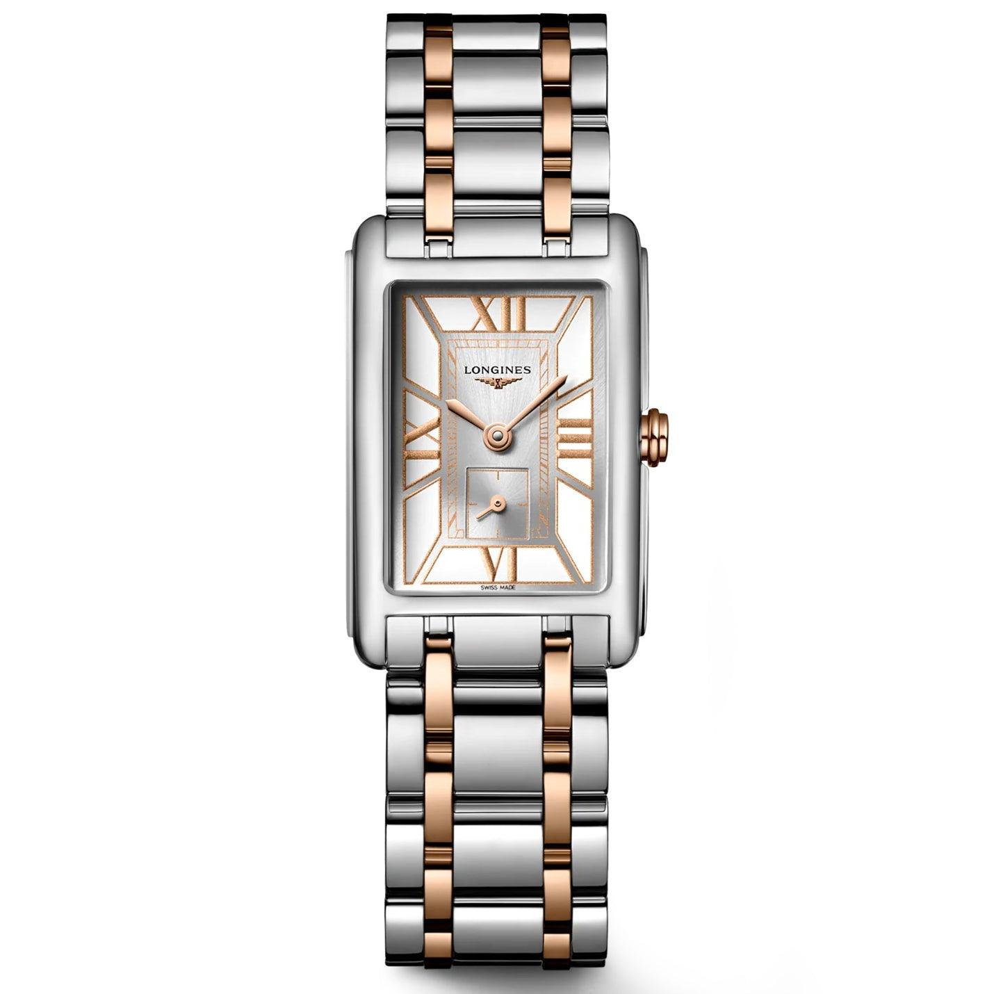 Longines Uhr DolceVita 20,8x32mm weiß Quarz Stahl L5.255.5.75.7